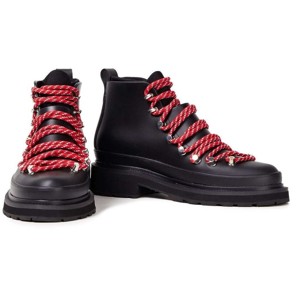 Rag & Bone Lace-Up Rubber Ankle Boots— Size 9.5